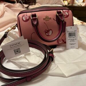 Coach Cherry Print Mini Rowan